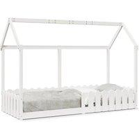 Berkfield Home Kids' House Bed Frame without Mattress White 80x200 cm
