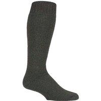 Country Pursuit Men's Wool Knee High Wellington Boot Socks in Green | Size: 7-11