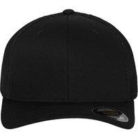 Flexfit Men's Mesh Trucker Cap in Black | Size: S/M