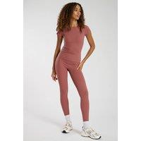 South Beach Women's High Waist Legging in Pink | Size: Large