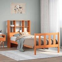 Berkfield Home Bed Frame with Headboard & Footboard Sonoma Oak 75x190 cm Small in Brown | Size: Small Single