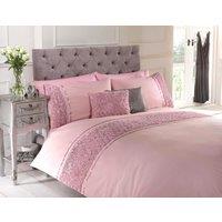 Rapport Home Limoges Polycotton Floral Duvet Cover Set with Pillowcase in Pink | Size: Super King