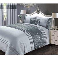 Rapport Home Charleston Polyester Curtains Pair (183x168 CM) in Grey | Size: 70 cm