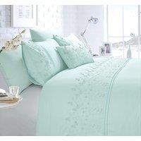 Rapport Home Papillon Polycotton Duvet Cover Set with Pillowcase in Duck Egg Blue | Size: Super King