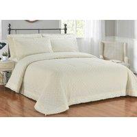 Rapport Home Richmond Luxury Polycotton Duvet Cover Set With Pillowcase in Ivory | Size: Super King
