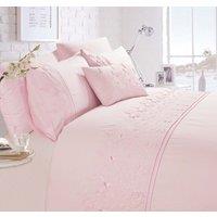 Rapport Home Papillon Polycotton Duvet Cover Set with Pillowcase in Dusty Pink | Size: King