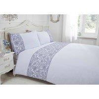 Rapport Home Butterfly Polycotton Duvet Cover Set With Pillowcase in Grey | Size: Double
