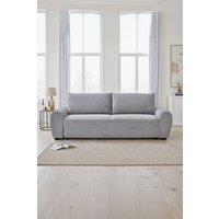More4Homes Freya 3 Seater Pull Out Jumbo Cord Sofa Bed in Light Grey