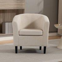 Artemis Home Beulah Fabric Accent Chair in Beige | Size: 1 Pack