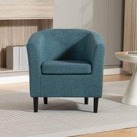 Artemis Home Beulah Fabric Accent Chair in Teal | Size: 1 Pack