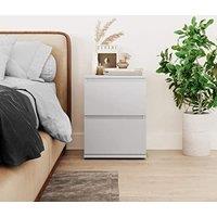 SquareBoxx Fairfield Matt Minimalist Chest of Draws 2 Draw in White