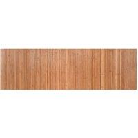 Berkfield Home Rug Rectangular Nature 60x200 cm Bamboo in Brown | Size: Medium