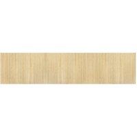Berkfield Home Rug Rectangular Light Nature 70x300 cm Bamboo in Beige | Size: Medium