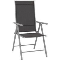 Berkfield Home 10 Piece Garden Dining Set Black & Silver