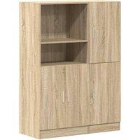 Berkfield Home 2 Piece Kitchen Cabinet Set Sonoma Oak Engineered Wood in Brown