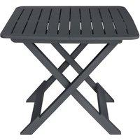 Berkfield Home 3 Piece Folding Bistro Set Plastic Anthracite in Dark Grey