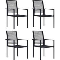 Berkfield Home 5 Piece Garden Dining Set in Black