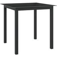 Berkfield Home 5 Piece Garden Dining Set Aluminium Anthracite in Black