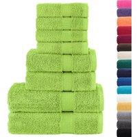 Berkfield Home 8 Piece Premium Towel Set SOLUND Apple Green 600 gsm