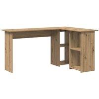 Berkfield Home Artisan Oak Computer Desk Artisan oak Particle board Medium in Light Brown