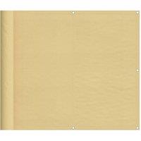 Berkfield Home Balcony Screen Sand 90x400 cm 100% Polyester Oxford in Light Sand