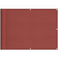 Berkfield Home Balcony Screen Terracotta 75x800 cm 100% Polyester Oxford