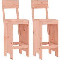 Berkfield Home Bar Stools 2 pcs 40x48.5x115.5 cm Solid Wood Douglas in Natural