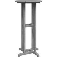 Berkfield Home Bar Table Light Grey 55x55x107 cm HDPE | Size: 55 x 55 x 107 cm