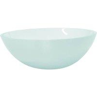 Berkfield Home Basin Glass 50x37x14 cm Frosted in Aqua | Size: 50 x 37 x 14 cm