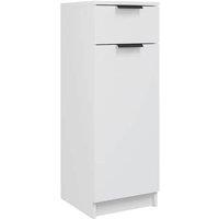 Berkfield Home Bathroom Cabinet White 32x34x90 cm Engineered Wood | Size: 32 x 34 x 90 cm