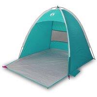 Berkfield Home Beach Tent 3-Person Sea Green Waterproof in Aqua