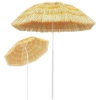 Berkfield Home Beach Umbrella Natural 180 cm Hawaii Style