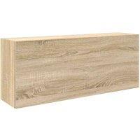 Berkfield Home Bathroom Wall Cabinet Sonoma Oak 100x25x40 cm Engineered Wood in Light Tan | Size: 100 x 25 x 40 cm