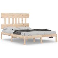 Berkfield Home Bed Frame Solid Wood 160x200 cm in Natural