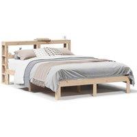 Berkfield Home Bed Frame with Headboard without Mattress 160x200 cm in Natural