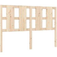 Berkfield Home Bed Headboard 140.5x4x100 cm Solid Wood Pine in Light Tan