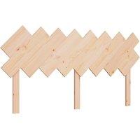 Berkfield Home Bed Headboard 159.5x3x80.5 cm Solid Wood Pine in Light Sand