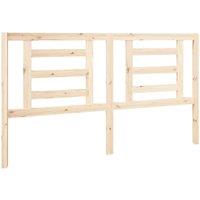 Berkfield Home Bed Headboard 166x4x100 cm Solid Wood Pine in Light Tan | Size: 166 x 4 x 100 cm
