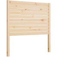Berkfield Home Bed Headboard 81x4x100 cm Solid Wood Pine in Light Beige | Size: 81 x 4 x 100 cm