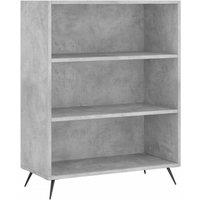 Berkfield Home Bookcase Concrete Grey 69.5x32.5x90 cm Engineered Wood
