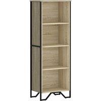 Berkfield Home Bookcase Sonoma Oak 50x31x137.5 cm Engineered Wood in Light Tan