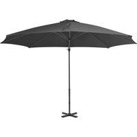 Berkfield Home Cantilever Umbrella with Aluminium Pole Anthracite 300 cm in Charcoal