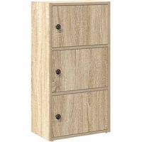 Berkfield Home Bookcase Sonoma Oak 40x24x77 cm Engineered Wood in Light Oak | Size: 40 x 24 x 77 cm
