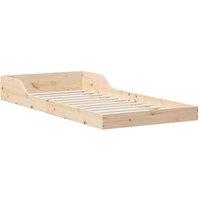 Berkfield Home Brown 100 x 220 cm Solid pine wood in Natural