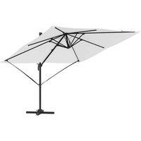 Berkfield Home Cantilever Roma Parasol Sand 286x285x265 cm Aluminium in Beige | Size: 286 x 285 x 265 cm