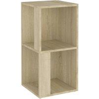 Berkfield Home Corner Cabinet Sonoma Oak 33x33x67 cm Engineered Wood in Light Brown | Size: 33 x 33 x 67 cm