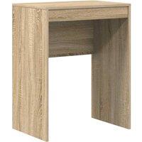 Berkfield Home Computer Desk Sonoma oak Engineered wood 60 x 40 x 76 cm in Light Tan