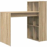 Berkfield Home Computer Desk Sonoma oak Engineered wood Medium Computer Desk in Light Tan