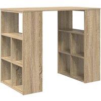 Berkfield Home Corner Desk Sonoma oak MDF Medium Sonoma Oak Corner Desk in Tan