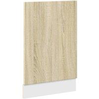 Berkfield Home Dishwasher Panel Lyon Sonoma Oak 45x3x67 cm Engineered Wood in Light Tan | Size: 45 x 3 x 67 cm
